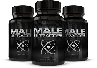 Three Bottles of Natural Male UltraCore Supplements